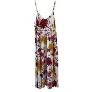 Old Navy Red and Yellow Sleeveless Sundress Maxi